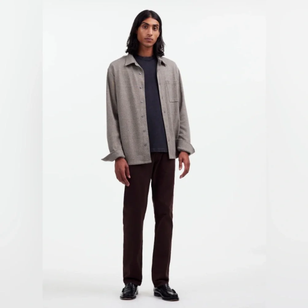 Madewell "The All Day 1991 Straight Pant" Dark Carob - Picture 2 of 7